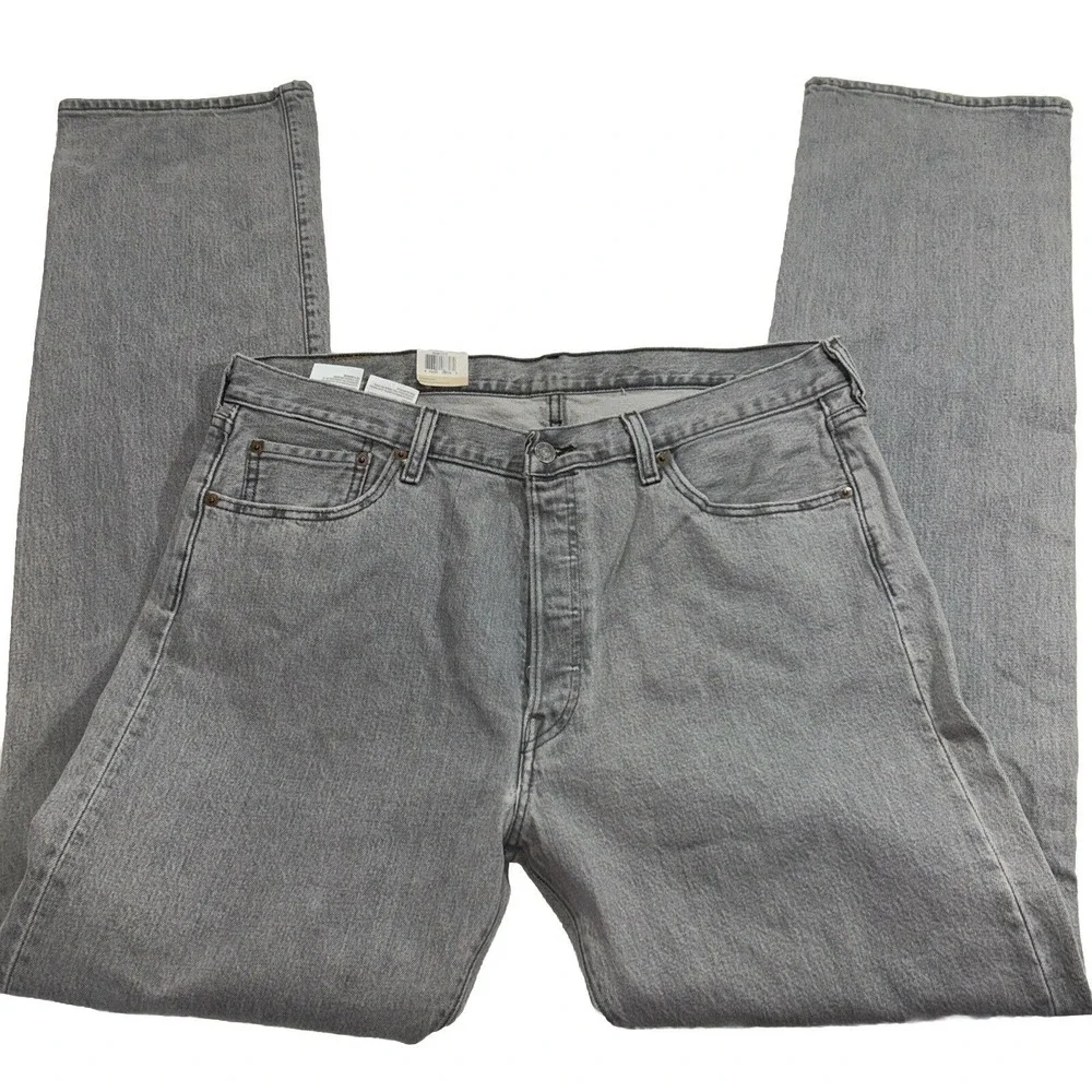 NWT Levi's 501 Original, Grey Denim Mens 36x36‎